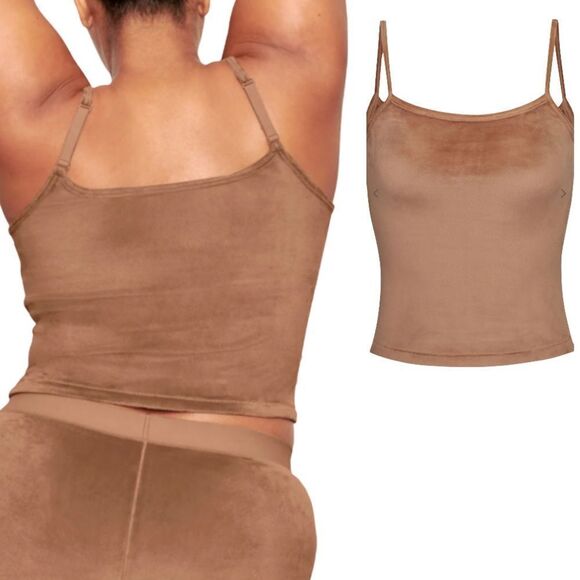 SKIMS Velour Soft Cami in Sienna Size 3X NWT Mocha Mousse - Picture 1 of 10